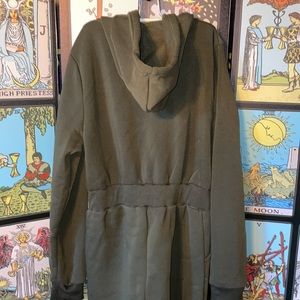 🌹 Army Green Hooded Sweat Jumpsuit🌹